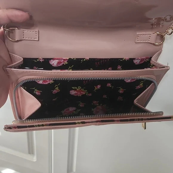 Betsey Johnson Pink Crossbody Purse - Picture 4 of 8